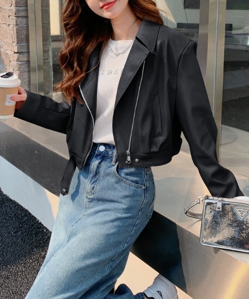 【セール】PUレザージャケット（ライダースジャケット）｜a lot of love（ア ロット オブ ラブ）