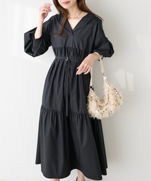 natural couture | スキッパーフーディシャツワンピース(ワンピース)