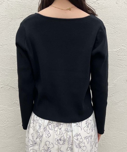 one after another NICE CLAUP(ワンアフターアナザーナイスクラップ)の「【WEB限定商品】アメスリニット×ニットカーディガンセット(アンサンブル・レディース・アイボリー/ブラック・FREE)」の22枚目の写真