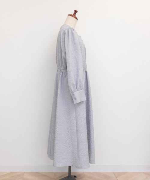 CLETTE(クレット)の「ウエスト切替マトラッセワンピース(ワンピース・レディース・ラベンダー/ブラック・LL/3L/4L)」の18枚目の写真