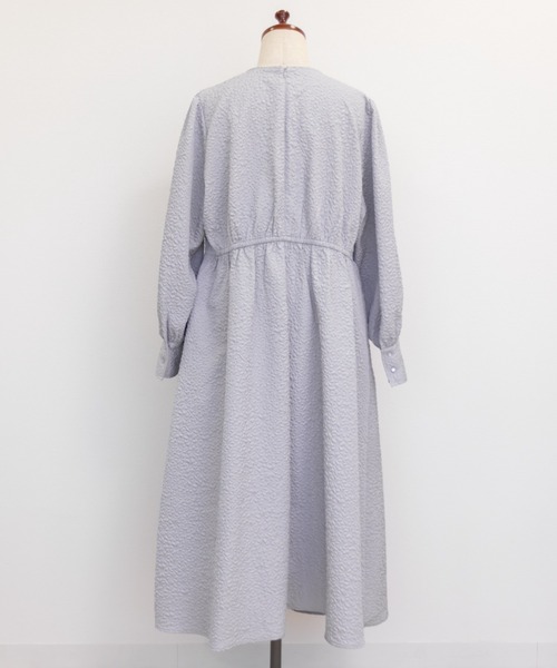 CLETTE(クレット)の「ウエスト切替マトラッセワンピース(ワンピース・レディース・ラベンダー/ブラック・LL/3L/4L)」の20枚目の写真