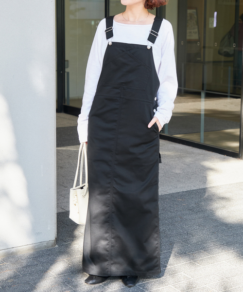 Dickies（ディッキーズ）の「Dickies*Spick ジャンパースカート（ワンピース・レディース・ベージュ/ブラック・38/36）」の21枚目の写真