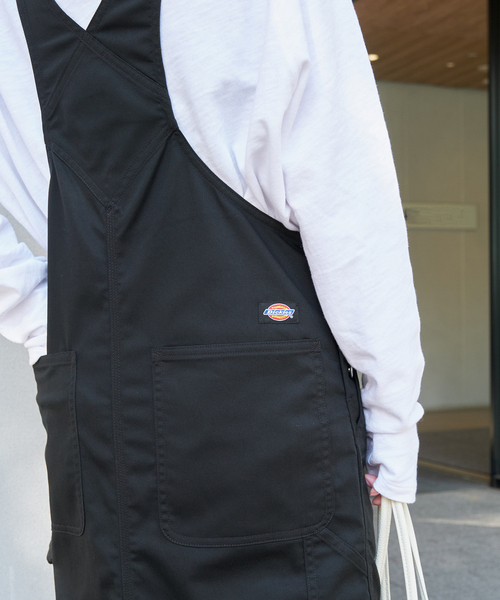 Dickies（ディッキーズ）の「Dickies*Spick ジャンパースカート（ワンピース・レディース・ベージュ/ブラック・38/36）」の3枚目の写真