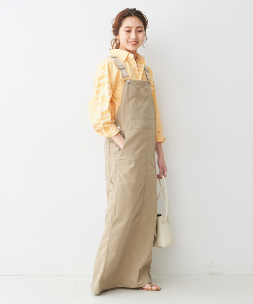 Dickies（ディッキーズ）の「Dickies*Spick ジャンパースカート（ワンピース・レディース・ベージュ/ブラック・38/36）」の14枚目の写真