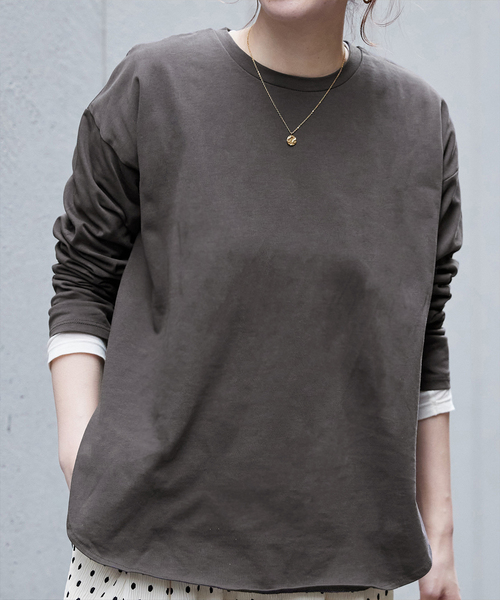 B.C STOCK(ベーセーストック)の「《追加3》裾ラウンドロンTEE(Tシャツ/カットソー・レディース・ホワイト/ブラック系その他/ブラック・FREE)」の20枚目の写真