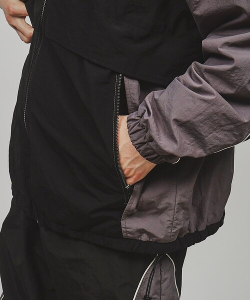 tk.TAKEO KIKUCHI(ティーケータケオキクチ)の「◆ナイロンジップアップブルゾン(セットアップ対応)(ブルゾン・メンズ・ブラック/ブラック系4/グレー系4・02/03)」の22枚目の写真