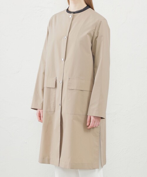 MACKINTOSH PHILOSOPHY（ﾏｯｷﾝﾄｯｼｭ ﾌｨﾛｿﾌｨｰ）の「【DAWLEY(ドーリー)】（ノーカラーコート・レディース・カーキ/ダークネイビー/ホワイト系その他/ベージュ・40/38/36）」の10枚目の写真
