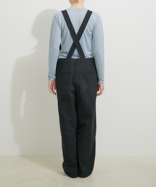 le cercle ADAM ET ROPE'（ルセルクルアダムエロペ）の「オーバーオール（サロペット/オーバーオール・レディース・ベージュ/ブラック・FREE）」の12枚目の写真