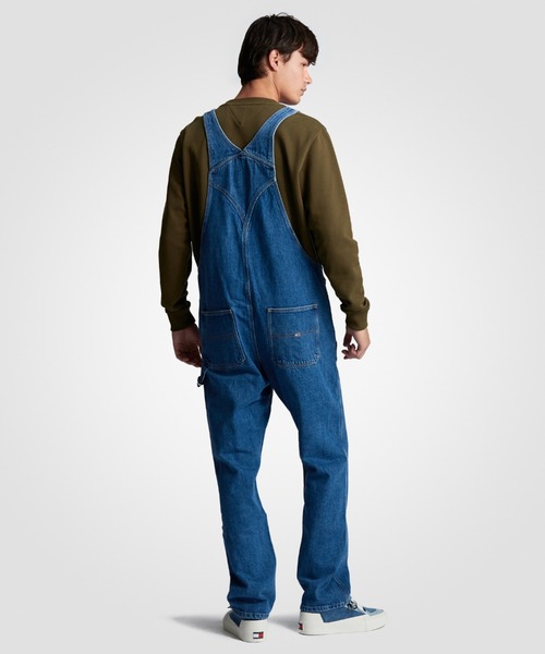 TOMMY JEANS サロペット デニム インディゴブルー