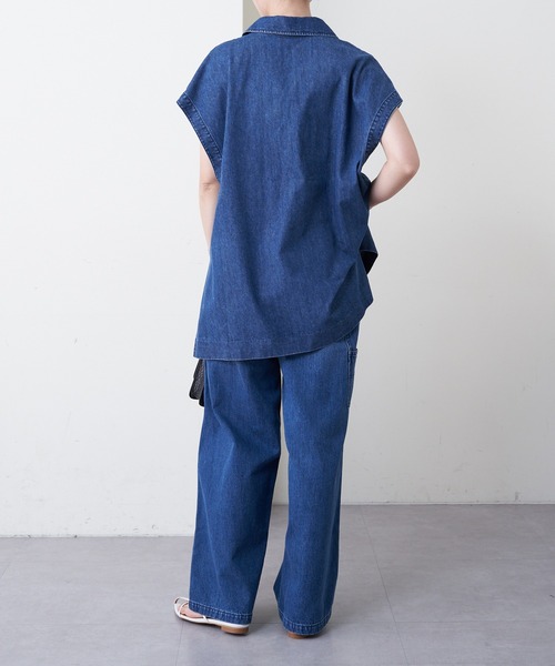 SHENERY（シーナリー）の「ペインターデニムパンツ（デニムパンツ・レディース・ブラック/ブルー・36/38）」の19枚目の写真