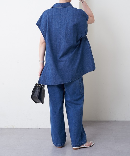 SHENERY（シーナリー）の「ペインターデニムパンツ（デニムパンツ・レディース・ブラック/ブルー・36/38）」の20枚目の写真