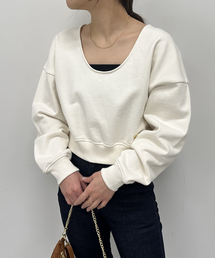 プレート裏毛プルオーバー