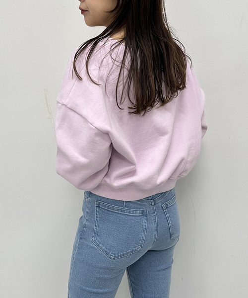 U by SPICK&SPAN(ユーバイスピックアンドスパン)の「プレート裏毛プルオーバー(スウェット・レディース・ブラック/アイボリー/ピンク系その他・FREE)」の20枚目の写真
