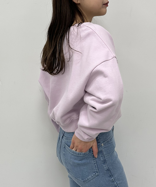 U by SPICK&SPAN(ユーバイスピックアンドスパン)の「プレート裏毛プルオーバー(スウェット・レディース・ブラック/アイボリー/ピンク系その他・FREE)」の19枚目の写真