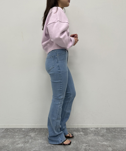 U by SPICK&SPAN(ユーバイスピックアンドスパン)の「プレート裏毛プルオーバー(スウェット・レディース・ブラック/アイボリー/ピンク系その他・FREE)」の17枚目の写真