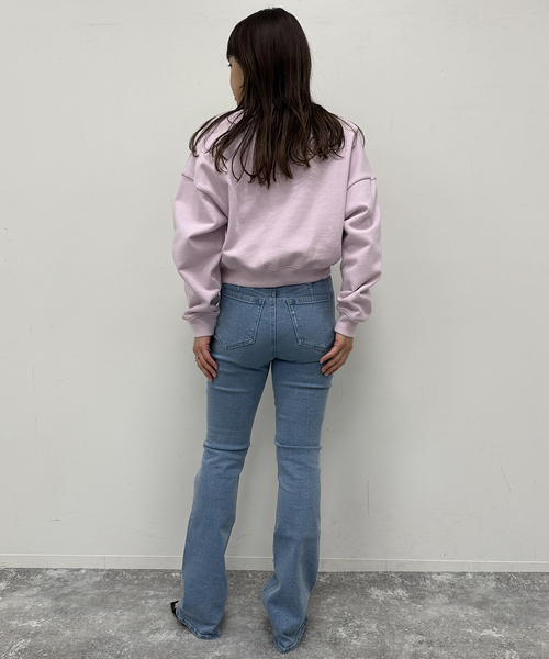 U by SPICK&SPAN(ユーバイスピックアンドスパン)の「プレート裏毛プルオーバー(スウェット・レディース・ブラック/アイボリー/ピンク系その他・FREE)」の16枚目の写真