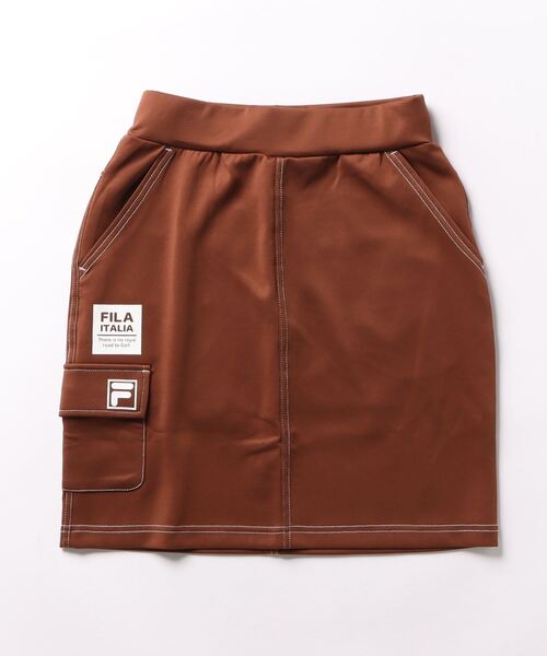 FILA GOLF(フィラゴルフ )の「【FILA GOLF/フィラゴルフ】レディースダンボールニットスカート ゴルフ(スカート・レディース・ブラック/ブラウン/ライトグレー・MEDIUM/LARGE/SMALL)」の1枚目の写真