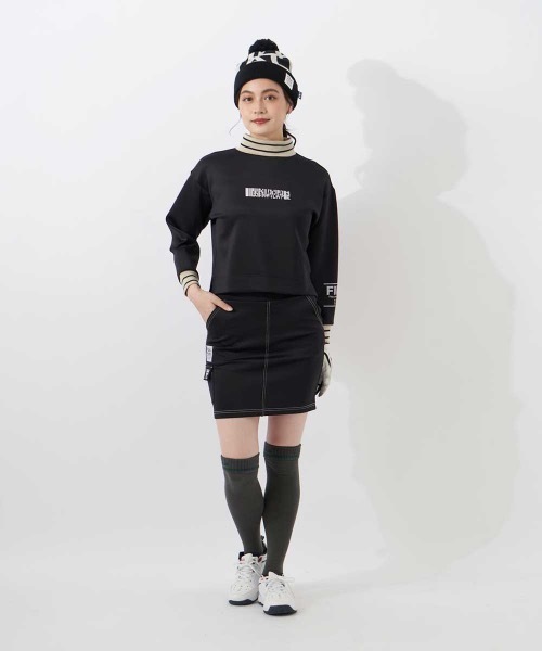 FILA GOLF(フィラゴルフ )の「【FILA GOLF/フィラゴルフ】レディースダンボールニットスカート ゴルフ(スカート・レディース・ブラック/ブラウン/ライトグレー・MEDIUM/LARGE/SMALL)」の4枚目の写真