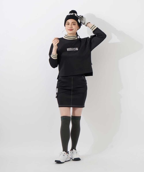 FILA GOLF(フィラゴルフ )の「【FILA GOLF/フィラゴルフ】レディースダンボールニットスカート ゴルフ(スカート・レディース・ブラック/ブラウン/ライトグレー・MEDIUM/LARGE/SMALL)」の5枚目の写真