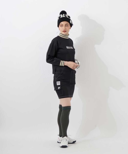 FILA GOLF(フィラゴルフ )の「【FILA GOLF/フィラゴルフ】レディースダンボールニットスカート ゴルフ(スカート・レディース・ブラック/ブラウン/ライトグレー・MEDIUM/LARGE/SMALL)」の6枚目の写真