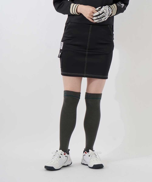 FILA GOLF(フィラゴルフ )の「【FILA GOLF/フィラゴルフ】レディースダンボールニットスカート ゴルフ(スカート・レディース・ブラック/ブラウン/ライトグレー・MEDIUM/LARGE/SMALL)」の7枚目の写真
