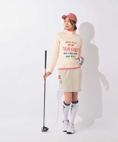 FILA GOLF(フィラゴルフ )の「【FILA GOLF/フィラゴルフ】レディースダンボールニットスカート ゴルフ(スカート・レディース・ブラック/ブラウン/ライトグレー・MEDIUM/LARGE/SMALL)」の15枚目の写真
