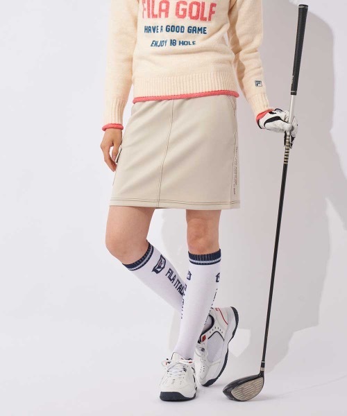 FILA GOLF(フィラゴルフ )の「【FILA GOLF/フィラゴルフ】レディースダンボールニットスカート ゴルフ(スカート・レディース・ブラック/ブラウン/ライトグレー・MEDIUM/LARGE/SMALL)」の18枚目の写真
