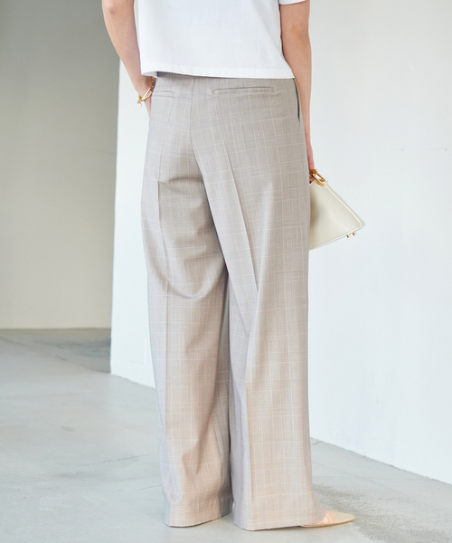 Deuxieme Classe（ドゥーズィエムクラス）の「Tuck Wide パンツ (check