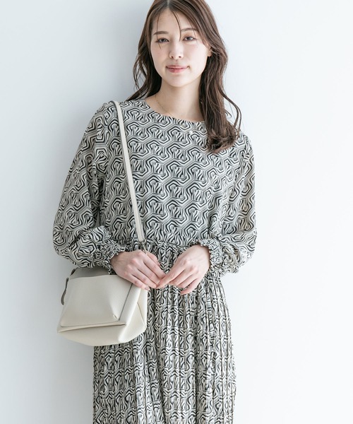 【セール】アート柄ギャザーワンピース（ワンピース）｜Jayro（ジャイロ）