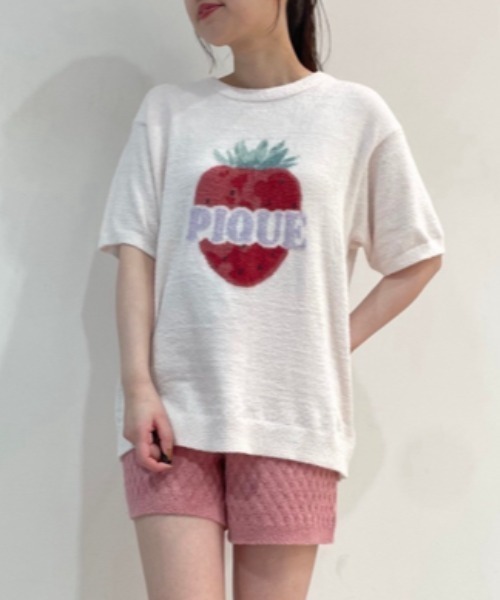 gelato pique（ジェラートピケ）の「スムーズィーフルーツジャガード