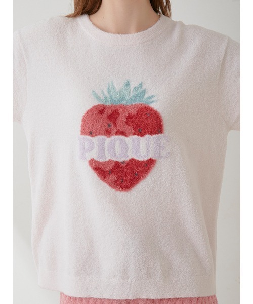 gelato pique（ジェラートピケ）の「スムーズィーフルーツジャガードプルオーバー&ショートパンツセット（ルームウェア/パジャマ・レディース・グリーン/イエロー/ピンク・FREE）」の11枚目の写真