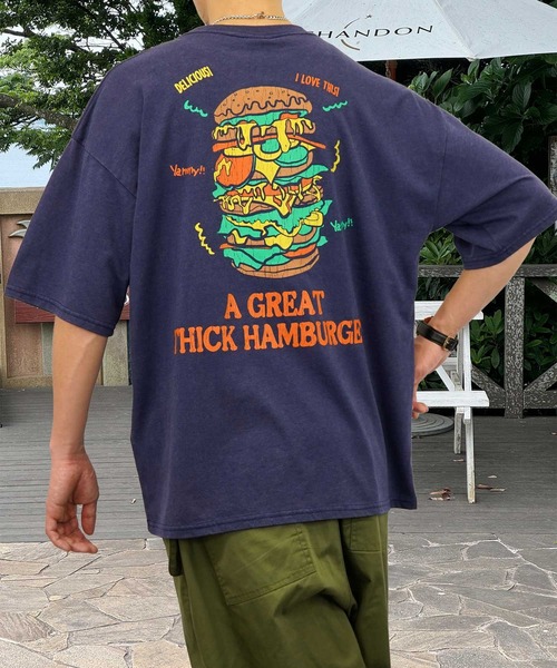 Burner(バーナー)の「【GROOVY STORE】オーバーサイズ スノーウォッシュ加工 レトロ Tシャツ(Tシャツ/カットソー・メンズ・ブラック/ブラック系その他2/ブラック系その他3/ダークグリーン/ブルー/スミクロ/モカ/ネイビー/インディゴブルー/ライトブラック/ブラック系その他4/グリーン・M/L/LL)」の11枚目の写真
