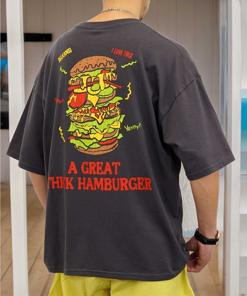 Burner(バーナー)の「【GROOVY STORE】オーバーサイズ スノーウォッシュ加工 レトロ Tシャツ(Tシャツ/カットソー・メンズ・ブラック/ブラック系その他2/ブラック系その他3/ダークグリーン/ブルー/スミクロ/モカ/ネイビー/インディゴブルー/ライトブラック/ブラック系その他4/グリーン・M/L/LL)」の4枚目の写真