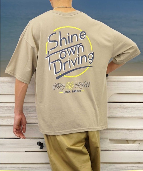 Burner(バーナー)の「【GROOVY STORE】オーバーサイズ スノーウォッシュ加工 レトロ Tシャツ(Tシャツ/カットソー・メンズ・ブラック/ブラック系その他2/ブラック系その他3/ダークグリーン/ブルー/スミクロ/モカ/ネイビー/インディゴブルー/ライトブラック/ブラック系その他4/グリーン・M/L/LL)」の8枚目の写真