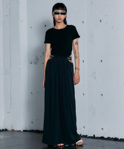 スカート THINGS THAT MATTER CUTTING NARROW SKIRT THINGS THAT MATTER（シングス ザット マター）の「CUTTING