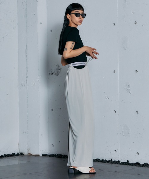 スカート THINGS THAT MATTER CUTTING NARROW SKIRT THINGS THAT MATTER（シングス ザット マター）の「CUTTING