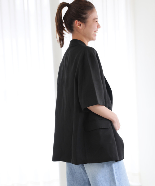 【15,400】【完売品】リネンジャケット【ジャーナルスタンダードrelume】 JOURNAL STANDARD relume ジャケット テーラードジャケット