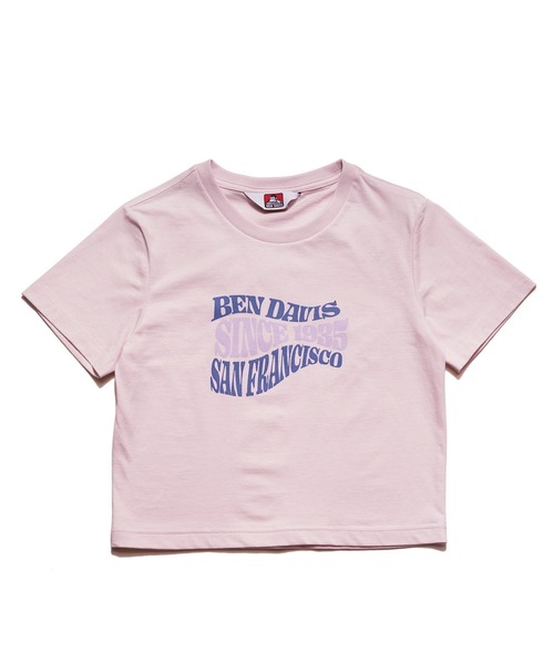 BEN DAVIS(ベンデイビス)の「《BEN DAVIS》 LADIES CROPPED TEE/抗菌防臭(Tシャツ/カットソー・レディース・ホワイト/ピンク・FREE)」の3枚目の写真