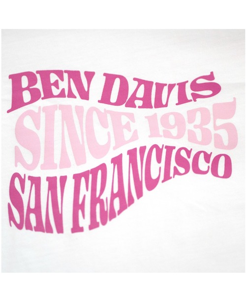 BEN DAVIS(ベンデイビス)の「《BEN DAVIS》 LADIES CROPPED TEE/抗菌防臭(Tシャツ/カットソー・レディース・ホワイト/ピンク・FREE)」の5枚目の写真
