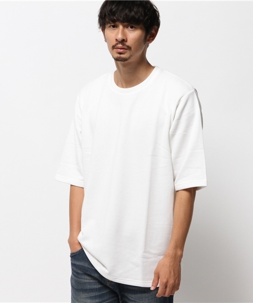 WEGO（ウィゴー）の「WEGO/クオータースリーブプルオーバー（スウェット・メンズ・カーキ/ベージュ/ブラック/ホワイト・LARGE/MEDIUM）」の6枚目の写真