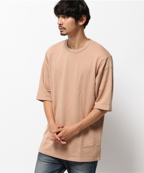 WEGO（ウィゴー）の「WEGO/クオータースリーブプルオーバー（スウェット・メンズ・カーキ/ベージュ/ブラック/ホワイト・LARGE/MEDIUM）」の8枚目の写真