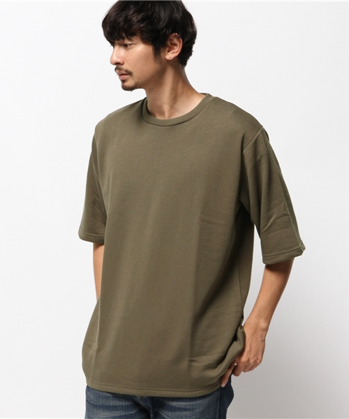 WEGO（ウィゴー）の「WEGO/クオータースリーブプルオーバー（スウェット・メンズ・カーキ/ベージュ/ブラック/ホワイト・LARGE/MEDIUM）」の9枚目の写真