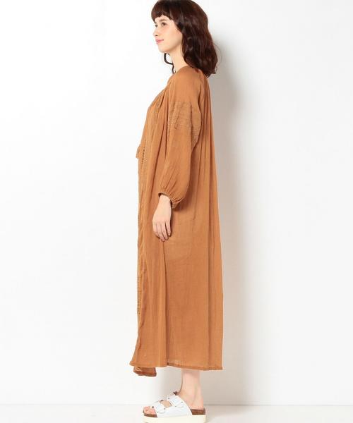 Another Edition（アナザーエディション）の「ヨウリュウ刺繍ワンピース/AEBC Cﾖｳﾘｭｳ EMBR OP◆（ワンピース・レディース・ホワイト/オレンジ・フリー）」の7枚目の写真