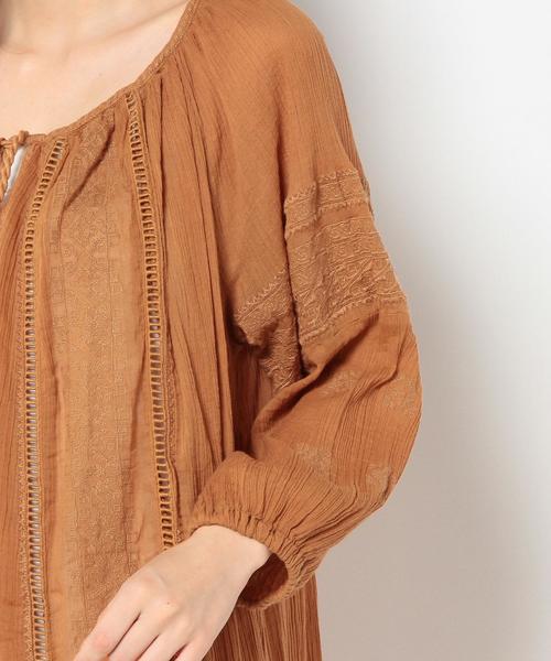 Another Edition（アナザーエディション）の「ヨウリュウ刺繍ワンピース/AEBC Cﾖｳﾘｭｳ EMBR OP◆（ワンピース・レディース・ホワイト/オレンジ・フリー）」の10枚目の写真