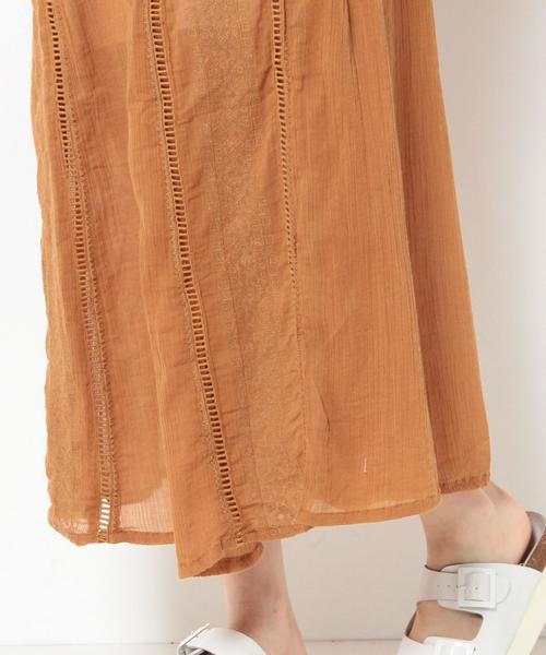 Another Edition（アナザーエディション）の「ヨウリュウ刺繍ワンピース/AEBC Cﾖｳﾘｭｳ EMBR OP◆（ワンピース・レディース・ホワイト/オレンジ・フリー）」の11枚目の写真