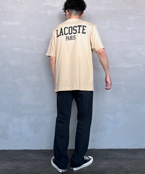 LACOSTE（ラコステ）の「[LACOSTE/ラコステ] ワンポイントロゴ バックプリントTシャツ（Tシャツ/カットソー・レディース・ベージュ/ブラック/ホワイト・2/4/3）」の16枚目の写真