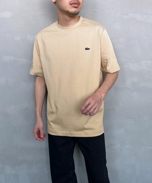 LACOSTE（ラコステ）の「[LACOSTE/ラコステ] ワンポイントロゴ バックプリントTシャツ（Tシャツ/カットソー・レディース・ベージュ/ブラック/ホワイト・2/4/3）」の11枚目の写真