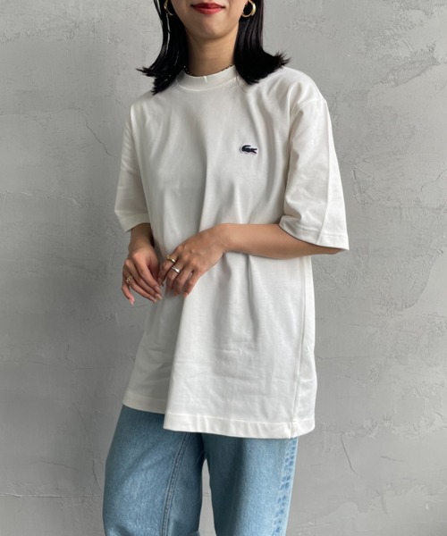 LACOSTE/ラコステ] ワンポイントロゴ バックプリントTシャツ（T