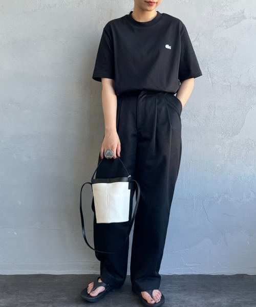 おしゃれ★Lacoste ラコステ ロゴ Tシャツ 日本未入荷 LACOSTE x BEAMS 25SS 別注ロゴTシャツの国内先行予約が好評受付