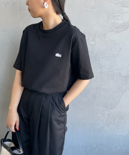 LACOSTE/ラコステ] ワンポイントロゴ バックプリントTシャツ（T
